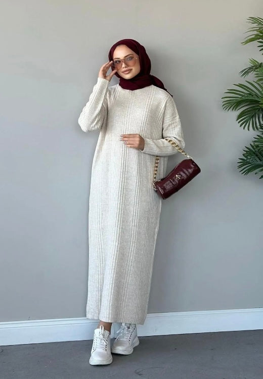 Long sleeve Maxi Knitted Dress - Maha